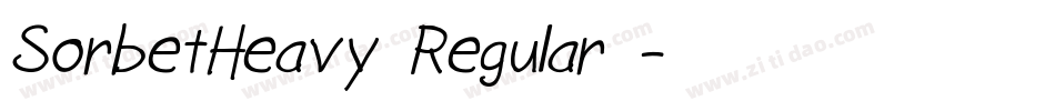 SorbetHeavy Regular下字体转换